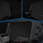 2 Pcs Side Window Sun Shade for Kenworth T680 T880 W990 11-26 | Fits T680E Semi Truck Day Cab & Sleeper, 6-Layer 210T Reflective Heat Blocker, Blackout Privacy Cover, Foldable - Image 7