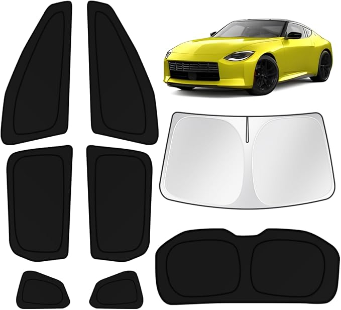 KUST Car Window Shades for Nissan Rogue 2021-2025 2026 Windshield Sun Shade Side Window Cover UV Block Privacy Protection Accessories for Camping Blackout Rear Back Full Set 8PCS by KUST