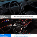 10FT EL Wire Strip Lights, USB Car Neon Trim, Sewing Edge, Orange | USB-powered operation, sewing-edge design, fuse protection, interior ambient lighting use, cut-to-length construction - Image 6
