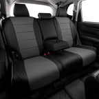 EKR Car Seat Covers for Honda HRV 2019-2022,Leatherette Full Set | Custom Fit for Honda HRV LX 2019-2022 Factory-Like Fit,360°Protection,Faux Leather(Black/Gray) - Image 5