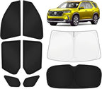 KUST Car Window Shades for Honda Pilot 2023-2025 2026 Windshield Sun Shade Side Window Cover UV Block Privacy Protection Accessories for Camping Blackout Rear Back Full Set 8PCS by KUST