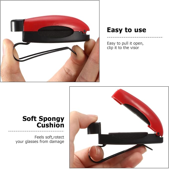 Tallew 6 Pack Sunglass Holder for Car Visor Clip Car Sunglasses Holder Clips Ticket Card Clip Visor Accessories - Image 4
