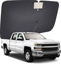[2026 Upgrade] Coverado Sunshade for Car Windshield, UPF80+ Full-Size Trucks/SUVs Windshield Sun Shade Blocks Heat & UV Rays, Thickened Vinyl Coating Keep Cool and Protect Interior, Foldable L 61x33 by COVERADOAUTO