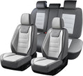 Coverado Car Seat Covers Full Set, Seat Covers for Cars, Front Seat Covers and Back Seat Cover Waterproof Leather Automotive Seat Cover, Universal Car Interior Protectors Cushion for Most Cars by COVERADOAUTO