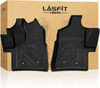 LASFIT Floor Mats for Ford Transit 2022-2026 Vinyl Floor with Posts Only | Ford Transit 150/250/350/350HD All Weather TPE Durable Protector Full Coverage Floor Liners for Transit-150 250 350 350HD by LASFIT