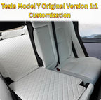 Compatible with Tesla Model Y 5-Seater 2026 Juniper Launch Edition Water Trunk Liner – White Full Coverage Cargo Mat+Backseat Protector+High Side Panels+Door Sill Protector(White) - Image 3