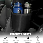 Yourkar Car Seat Side Large Cup Holder Expander Adapter Bag, Auto Seat Storage Hanging Bag for Water Bottle Cup and Drink, Multifunctional Auto Interior Organizer with Waterproof Liner - Image 5