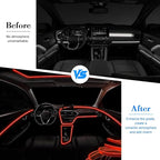EL Wire Car LED Strip Lights, 16.5FT 5V USB Vehicle Ambient Lighting Kit with Fuse Protection, Automotive Interior Neon Decoration Lamp with 5mm Sewing Edge, Universal Fit (Red) - Image 5