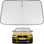 Proadsy Custom Fit Car Windshield Sun Shade for 2020-2026 Benz GLS-Class | 240T Heat Shield, Drops Temp 54°F, Blocks 99% UV, Prevents Dashboard Cracking, Summer Parking & Beach Trips, Easy Twist-Fold by Proadsy