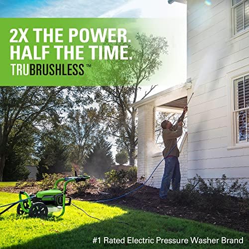 Greenworks 3000 PSI (2.0 GPM Max) Brushless Electric Pressure Washer - Image 6