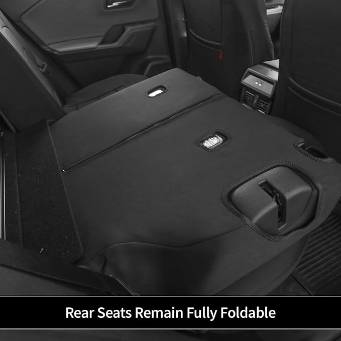 EKR Car Challenger Seat Covers 2008-2010,Neoprene Full Set | Custom Fit for Dodge Challenger 2008 2009 2010-Neoprene(Black) - Image 7