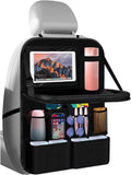 2026 Upgraded Backseat Car Organizer,Multifunctional Back Seat Car Organizer with Cars Tray & Cup Holder,Roadtrip Essentials Foldable Back of Seat Cars Organizers for Most Vehicles by Unknown