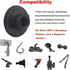 Magnetic Phone Mount Base for MagSafe 17mm (0.67") Ball Socket, Phone Car Mount Accessory - Image 2