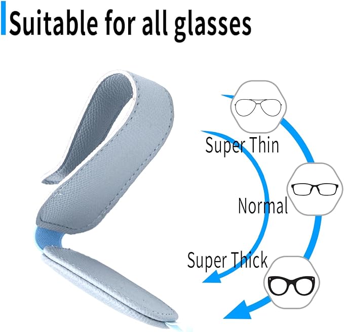 Yuoyar 2 Packs Magnetic Sunglass Holder for Car Visor (Blue) | Magnetic Interior Car Accessories - Image 5