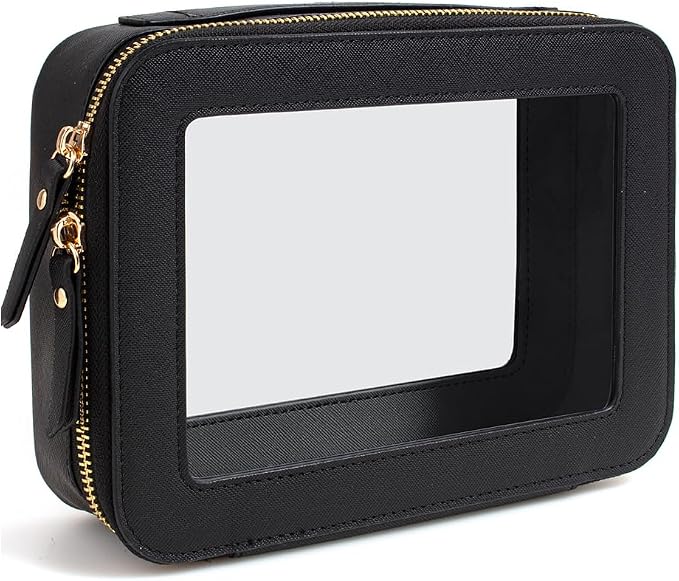 Clear American Mahjong Tile Bag, Makeup Bag Travel Cosmetic Organizer Case Waterproof Skincare Toiletry Bag with Zipper Portable Make Up Pouch Compact Car Organizer Bag for Essentials - Image 8