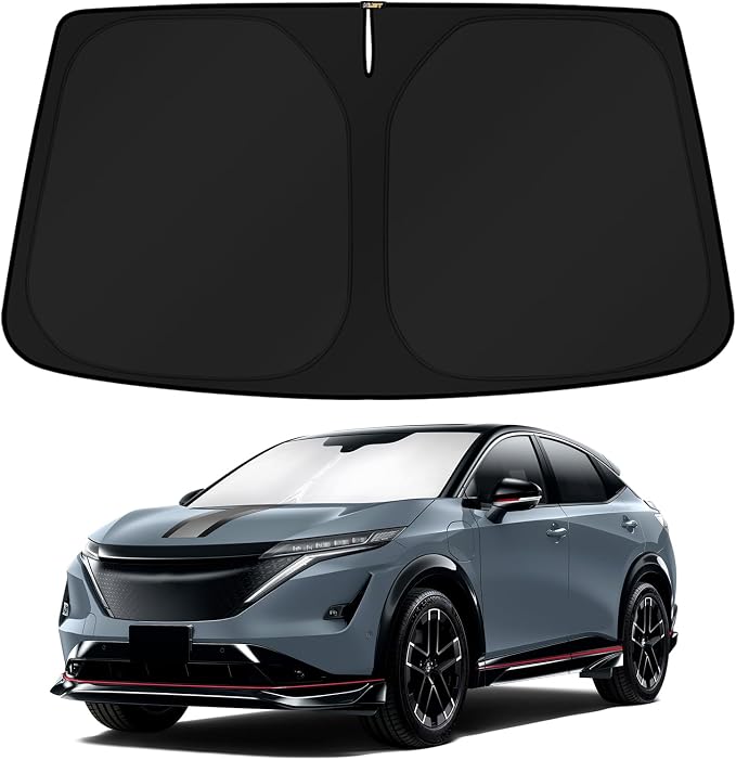 KUST Windshield Sun Shade for 2023-2024 2025 Nissan Ariya EV SUV Accessories Custom Fit Sunshade Sun Visor Protector Foldable Blocks UV Rays Keep Your Car Cooler by KUST