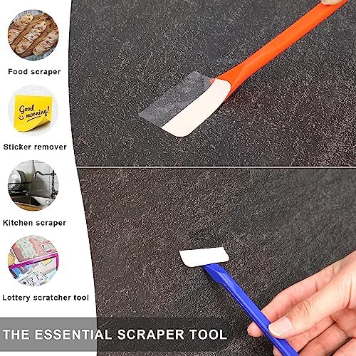 Carbon Fiber Plastic Scraper, 9 PCS Small Scraper Tool Plastic Scraper Tool Multi-Purpose Scraper Pen-Shaped Scraper Tool Non-Scratch Cleaning Tool for Tight Spaces, Kitchen, Crevices, Food, Paint - Image 5