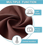 RYB HOME Blackout Curtains for Bedroom Living Room Nursery 63 inches Long | Thermal Insulated, Privacy Protection, Rod Pocket, Drapes for Office Home Theater, W42 x L63, Chocolate Brown, 2 Panels - Image 4