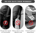 IHOTDER 2PCS Car Seat Gap Filler,Super Flexible Car Side Seat Gap Filler CCar interior Accessories,Universal Car Organizer Between Seats for Tightly Filling Seat Gaps (Purple/2PCS)… - Image 6