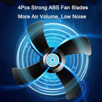 CYDZSW 12v Clip Fan for Car,10 inch Portable 90° Rotation Oscillating 12 Volt DC Desk Fan,2 Speed Car Fans that Blow Cold Air,360° Adjustment Clip on Fans for RV,Truck,SUV and Vehicles(Black) - Image 5