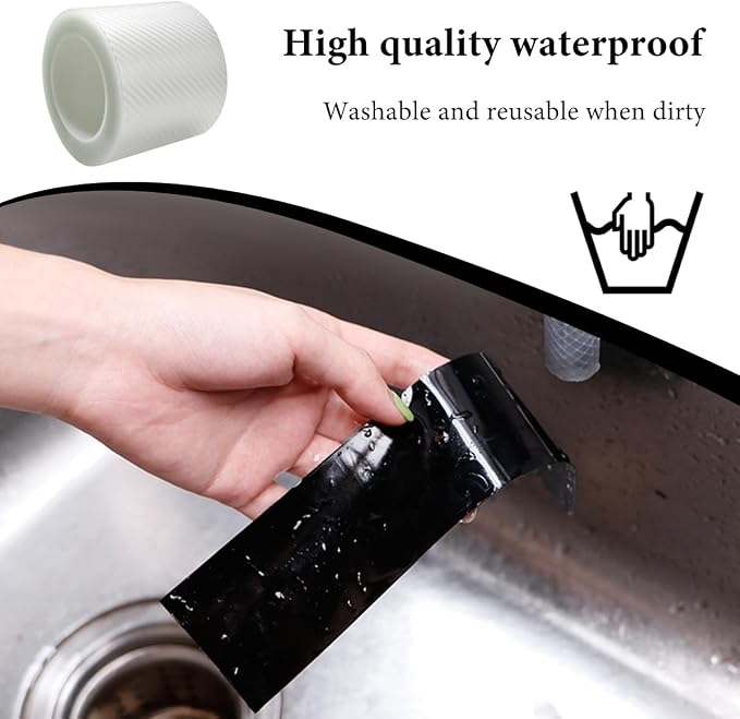 Car Door Edge Guards Door Sill Protector, 4In x 32.8Ft Door Entry Carbon Fiber Vinyl Wrap Film, Anti-Collision Bumper Guard Door Sill Scratch-Resistant Tape for Vehicle - Image 4