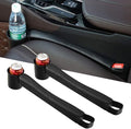 Supin 2 Prices Car Seat Gap Filler Pad PU Leather Console Side Pocket Organizer and one Cup for Cellphone Wallet Coin Key (Black) by Supin
