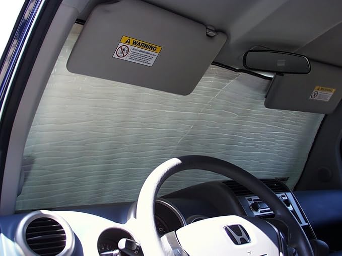 HeatShield, The Original Windshield Sun Shade, Custom-Fit for Honda Element SUV 2003, 2004, 2005, 2006, 2007, 2008 Silver Series by HeatShield