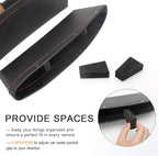Coolrunner 2 Set Car Seat Gap Organizer, Car Seat Gap Filler | PU Full Leather Car Seat Crevice Storage Box Universal Fit in Between Car Seat Catcher for Phone Keys Cards Pens Coins - Image 4