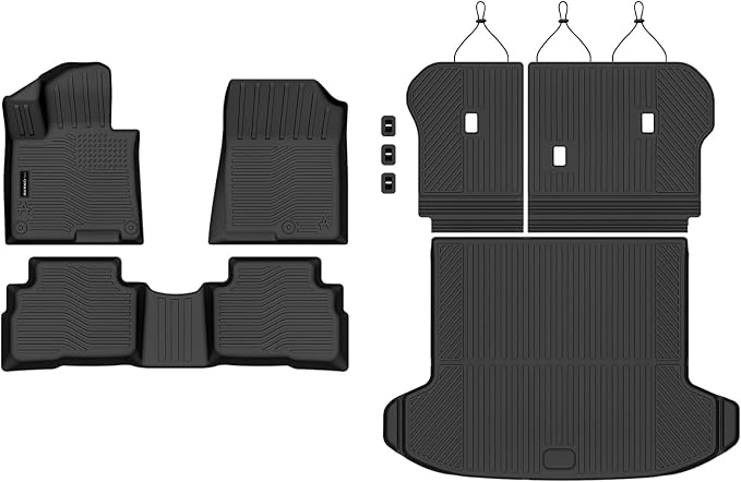 AUXKO Floor Mats Cargo Mat Backrest Mat for Kia Sportage 2026-2023 Gasoline | High Wall,All-Weather,All Season,Odorless,Anti Slip,Rain&Salt Resistant,TPE Material,Black,Accessories,Pet Friendly - Image 2
