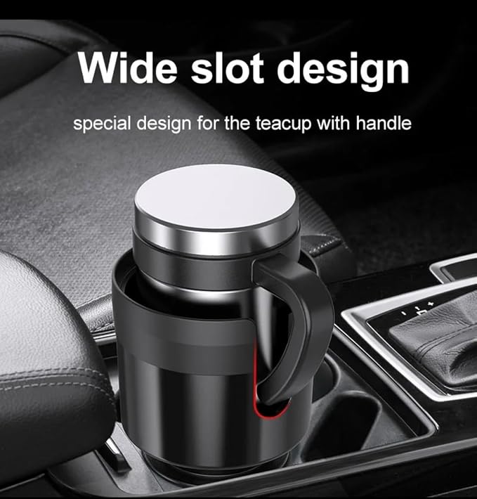 Car Cup Holder Expander with Adjustable Base, Cupholder Extender Holder for Car Compatible with Hydro Flasks 32/40 oz, Fits Yeti 24/36/46 oz, Other Large Bottles in 3.4"-3.8" - Image 6