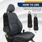 2PS Car Seat Side Organizer, Auto Seat Storage Hanging Bag, Multifunctional Vehicle Mesh Pocket Hold, Car Accessories Car Organizer Can Hold Phone, Wallet, Glasses for Most Cars - Image 6