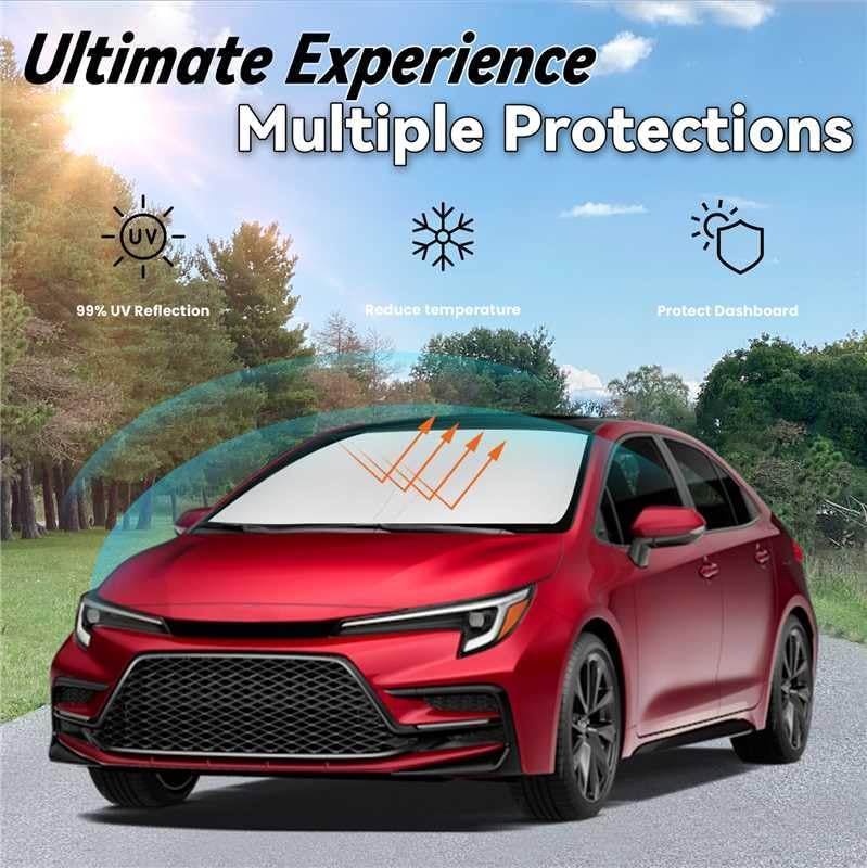 Windshield Sun Shade for Toyota Corolla 2020-2026 Sunshades - Image 3