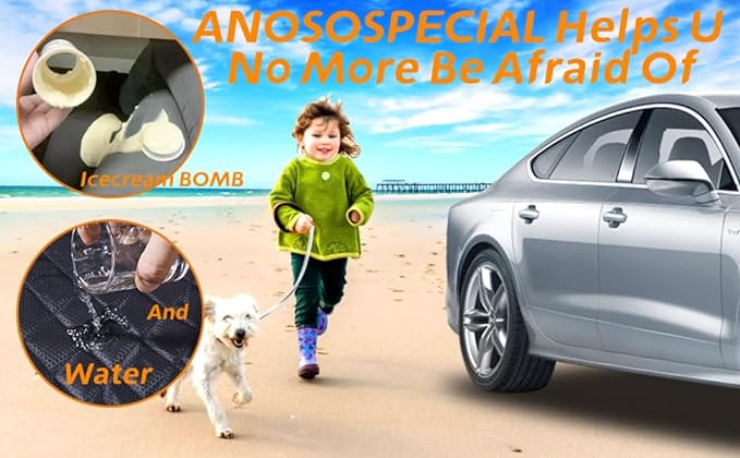 ANOSOSPECIAL Dog Car Seat Cover for Back Seat, Waterproof X Large Rear Seat Protector for Pet Auto SUV Truck (XL, Black) - Image 5