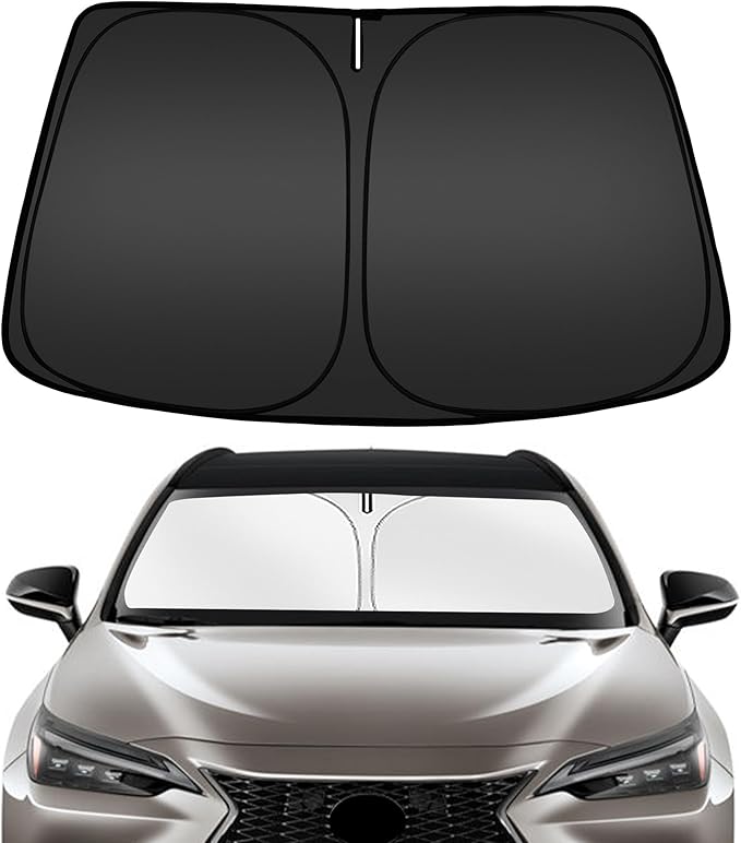 ARISMOTOR Windshield Sun Shade for Le-xus NX NX250 NX350 NX350h 2022-2026 | NX450h+, Custom Fit, Foldable, Front Window Sunshade Sun Visor Protector, Block UV Rays, Keep Car Cooler by ARISMOTOR