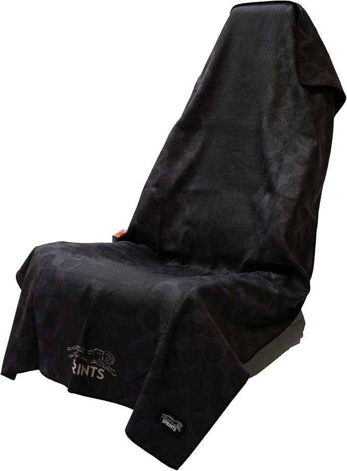 Sprints Prints Athletic Running Towel, Full-Sized, Car Seat Cover - Moisture Wicking (Midnight Mile) by Sprints