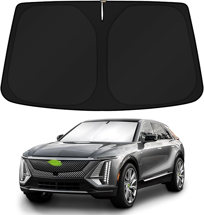 KUST Windshield Sun Shade for 2023-2024 2025 2026 Cadillac Lyriq Electric SUV Accessories Custom Fit Sunshade Sun Visor Protector Foldable Blocks UV Rays Keep Your Car Cooler by KUST