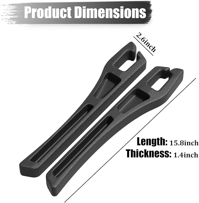Car Seat Gap Filler, 2PCS No Drop Vehicle Seat Side Gap Seam Filler Plug Blocker with Storage Slot, Automotive Interior Console Side Pocket Organizer, Universal for SUV RV Truck (Black) - Image 2