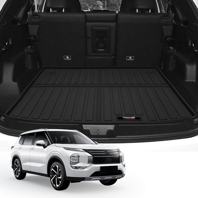 Custom for 2022-2026 Mitsubishi Outlander 5 Seater Cargo Mats Trunk Liner All Weather TPE Protection Mat Accessories (Not for PHEV or Sport) - Image 2