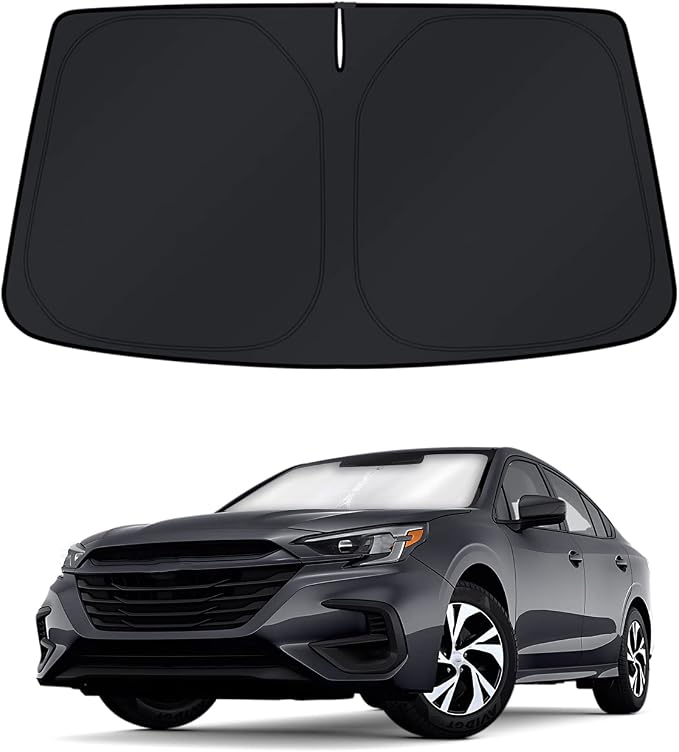 KUST Windshield Sun Shade for Subaru Legacy 2020-2022 2023 2024 2025 Window Accessories Shade Sun Cover Foldable Blocks UV Rays by KUST