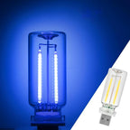 1 Pack Car LED Lights Interior, USB Light for Car Decor & Bedroom, Touch Dimmable Ambient Lighting, Mini Glass Bottle Night Light for Camping Gifts-Blue by Unknown