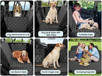 pettycare Dog Car Seat Cover for Back Seat - Hard Bottom Supports 400lbs, with Mesh Window & Non-Slip Bottom, for SUV & Truck (Black) - Image 7