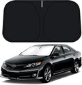 D-Lumina Windshield Sun Shade for 2012 2013 2014 2015 2016 2017 Toyo-ta Camry Accessories, Front Window Sunshade Sun Visor Protector Block UV Rays Heat, Foldable 2 Layers 210T Material by D-Lumina
