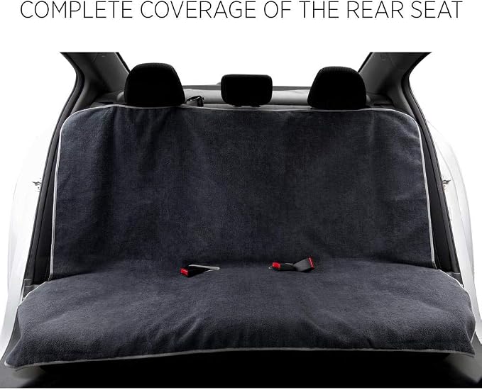 BDK UltraFit Towel Cloth Seat Covers for Cars Rear Bench Car Seat Cover Towel - Universal Fit Washable & Waterproof Seats Protectors for After Gym Workout, Hiking, Running, Beach Sports, and More - Image 2