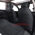 EKR Civic Seat Covers Custom Fit for Honda Civic (Sedan) EX 2022-2024 & Sport/Hybrid Sport 2025-2026(Rear Backrest Split W/Armrest) Waterproof Car Seat Cover Full Set,Faux Leather (Black) - Image 3