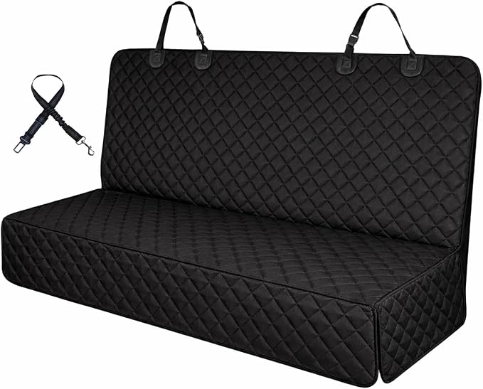 Dog Car Seat Cover & Protector, Pet Back Seat Cover for Cars & SUVs, 56" | Waterproof rear seat cover for dogs, kids & baby boys; fits midsize SUVs & small trucks and protects seats from fur & spills. by Fidozen%EF%BC%8CLoveOurDogs