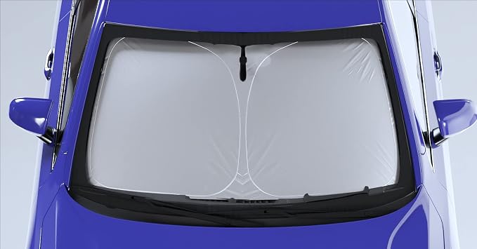 Autotech Park Foldable Sunshade Compatible with 2011-2015 Kia Optima Sedan, UV Reflective and Easy Storage, Custom-fit Car Windshield Sun Shade - Image 4