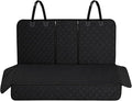 Car Back Seat Cover, Waterproof Non-Slip Pet Rear Seat Protector with Side Flaps, Scratchproof Oxford Cloth Pet Bench Backseat Cover for Most Vehicles, Car Accessories (Black) by Unknown