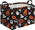 Halloween Ghost thriller basket,Empty Halloween basket,Horror and thriller decor,Trick or Treat Box for Boys and Girls,Horror decor(Cute pumpkin) by FXOCSHE
