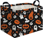 Halloween Ghost thriller basket,Empty Halloween basket,Horror and thriller decor,Trick or Treat Box for Boys and Girls,Horror decor(Cute pumpkin) by FXOCSHE