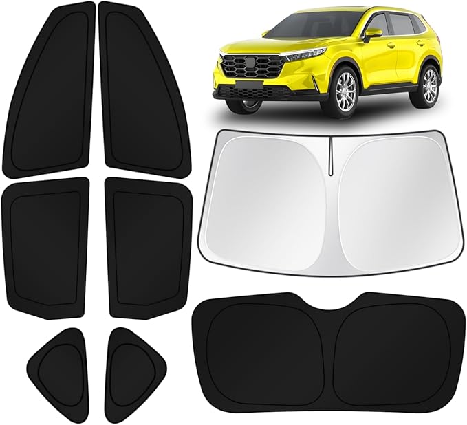 KUST Car Window Shades for Honda CR-V 2012 2013 2014 2015 2016 Windshield Sun Shade Side Window Cover UV Block Privacy Protection Accessories for Camping Blackout Rear Back Full Set 8PCS by KUST